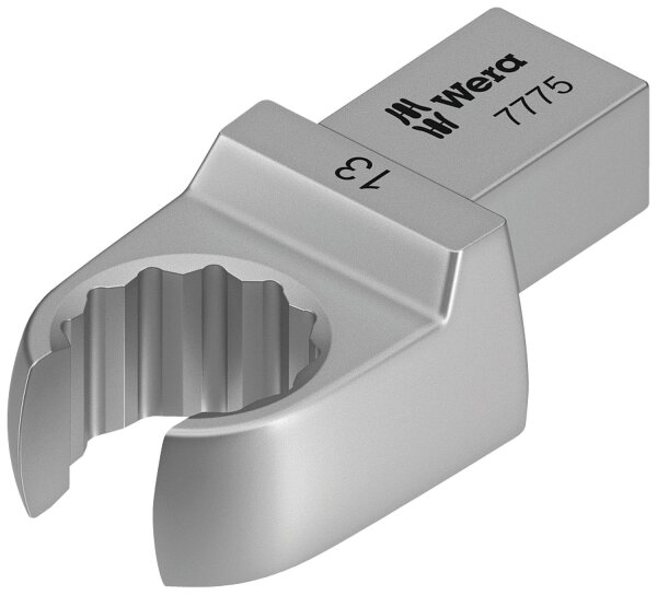 Einsteck-Ringschlüssel, offen Wera 7775, 9 x 12mm Anschluss, Form A, SW 13,0 mm