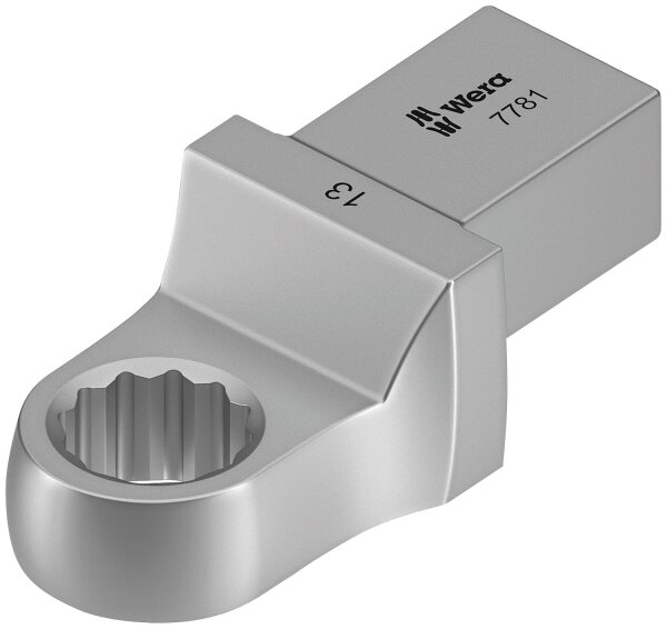 Einsteck-Ringschlüssel Wera 7781, 14 x 18mm Anschluss, Form A, SW 13,0 mm