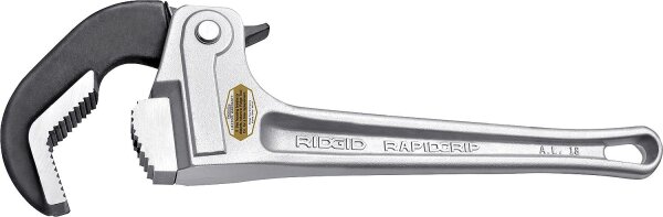 Rohrzange RapidGrip, Spannweite max. DN80 (3") Aluminium, Länge 18" 450mm für Einhandbedienung