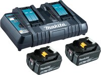 Akku-Set MAKITA 18V mit 2x 5,0 Ah Akkus und...