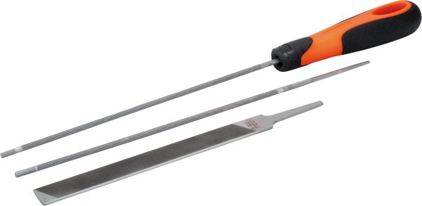 Kettensägen-Feilen-Set BAHCO 168-Combi-4,8, 200mm lang D: 4,8mm, für Sägeketten .325
