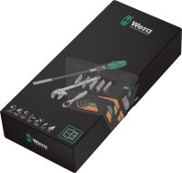 Bit-Set WERA 35-teilig mit Bithalter und Stiftschlüssel-Set in Textilbox für Fensterbauer