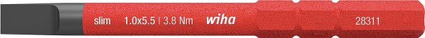 VDE-Schlitz slimBit wiha 283110 electric Vario, SL5,5 x 1,0 x 75 mm