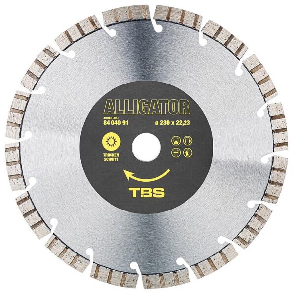 TBS Diamanttrennscheibe ALLIGATOR, ø230 x 22,23 mm