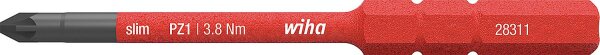 VDE-Pozidriv slimBit wiha 283112 electric Vario, PZ1 x 75 mm