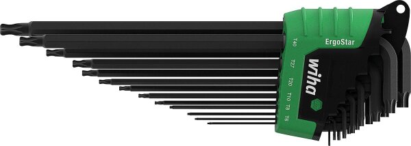 Winkelschlüssel-Set Wiha® Torx® mit Kugelkopf, 14-teilig, schwarzoxidiert