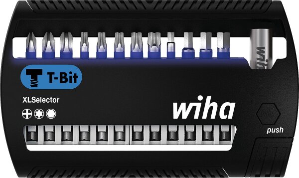 T-Bit-Set Wiha® Phillips, Torx®, Sechskant, 50 mm, 13-teilig, 1/4"