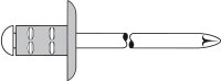 PolyGrip Blindniete Alu/Stahl Grosskopf 4 x 17 K 12 VPE 500