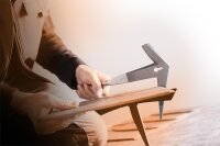 Schieferhammer PICARD 700g, mit Ledergriff