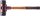 SIMPLEX-Schonhammer Halder mit Tempergussghäuse, Holzstiel und Gummikomposition, Ø 50 mm