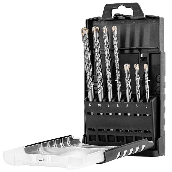 TBS Hammerbohrer-Set X-CUT PRO, 7-teilig, SDS-Plus, ø5/6/8 x 50mm, ø6/8/10/12 x 100 mm