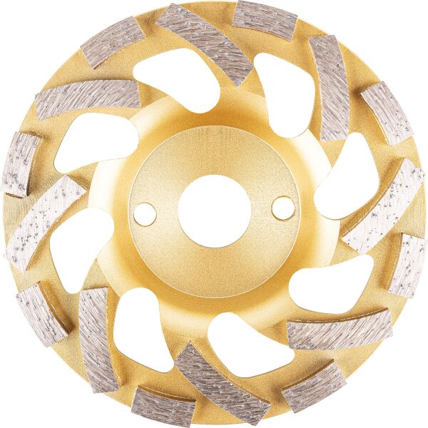 Diamantschleifteller TECTOOL für Betonschleifer, 125 mm für Granit, Klebstoff, Farbe