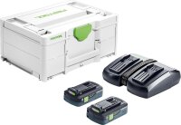 Akku-Set Festool 18 V SYS mit 2x 4,0 Ah Akkus und...