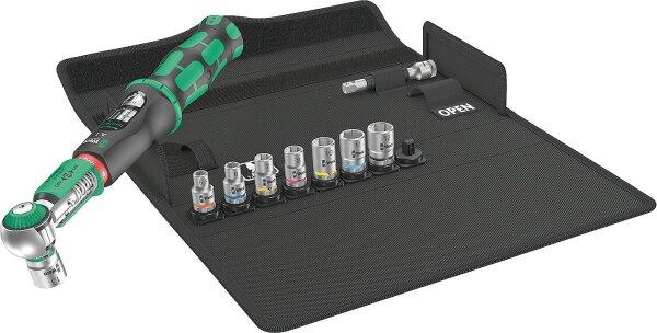 Drehmomentschlüssel-Set WERA Safe-Torque A1 , 11-teilig, Antrieb 1/4", 2-12 Nm,