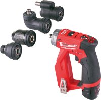 Akku-Bohrschrauber Milwaukee M12FDDXKIT-202X, 12 V mit 2x...