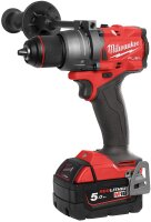 Akku-Bohrschrauber Milwaukee M18FDD3-502X, 18V mit 2x 5,0...