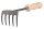 Handrechen Ideal-Spaten Stiel 15,5 cm 60710000