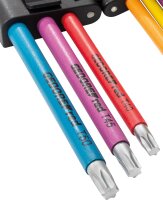 Winkelschlüsselsatz GEDORE red 9-teilig, farblich gekennzeichnet, Torx® T10 - T50