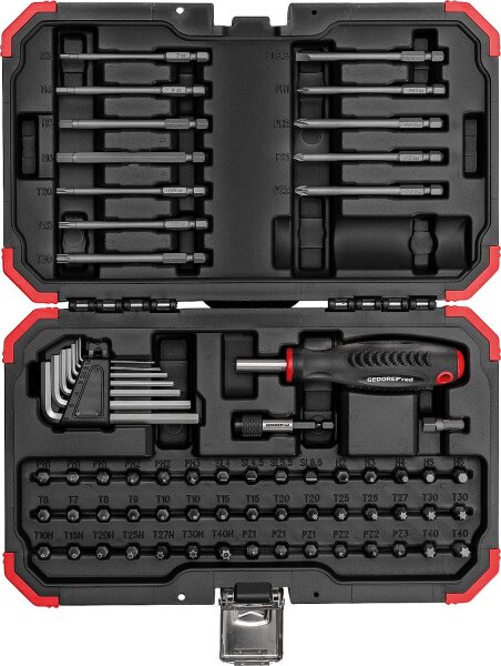 Bitset GEDORE red 67-teilig 1/4" R33003067, mit Transportkoffer