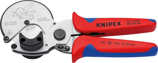 Rohrabschneider KNIPEX bis Ø 26 mm für Verbund- und Kunststoffrohre