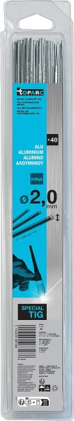 WIG-Schweißstäbe Alu - AlMg5 - Ø 2,0 mm - 333 mm - 0,33 kg Blister VPE 40