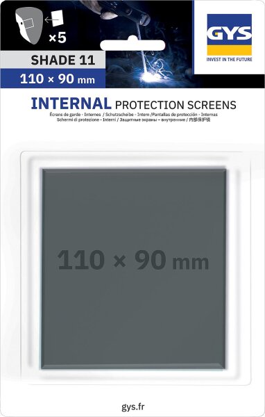 5 Innenscheiben Gys (110x90 mm) - TECHNO 11 & 9-13 & MASTER 11 & FLIP-FLAP