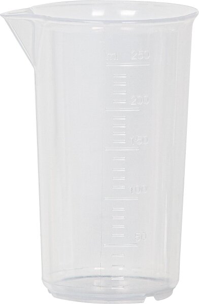 Messbecher ohne Griff 250 ml transparent
