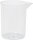 Messbecher ohne Griff 120 ml transparent