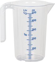 Messbecher mit Griff 500ml tranparent