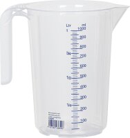 Messbecher mit Griff 1000 ml tranparent