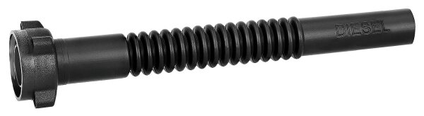 Auslaufrohr PREMIUM-Diesel, schwarz, HDPE