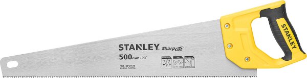 Fuchsschwanzsäge Stanley® SharpCut™ Länge (mm): 500, grobe Zahnteilung