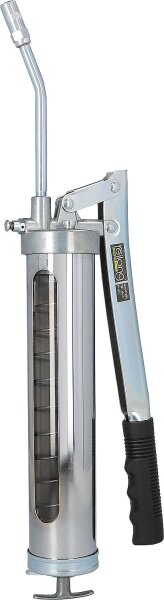 Handhebelfettpresse DN6 G 1/8" mit transp. Sichtfenster, inkl. Zerk und Hydraulikgreifkopf