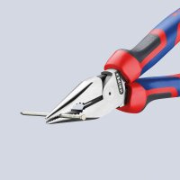 Spitzkombizange KNIPEX Länge: 185 mm, brüniert, Kopf poliert, Mehrkomponenten-Griff