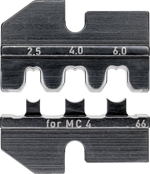 Crimpeinsatz für KNIPEX Crimp-Systemzange, Solar-Steckverbinder MC4 (Multi-Contact), 2,5 - 6,0 mm²
