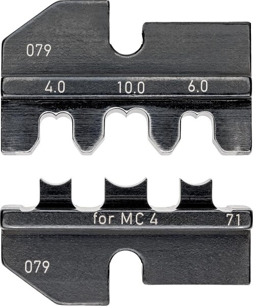 Crimpeinsatz für KNIPEX Crimp-Systemzange, Solar-Steckverbinder MC4 (Multi-Contact), 4,0 - 10,0 mm²