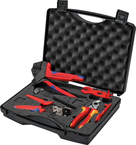 Werkzeug-Set KNIPEX 6-teilig für Photovoltaik 97 97 04 V01, im Transportkoffer