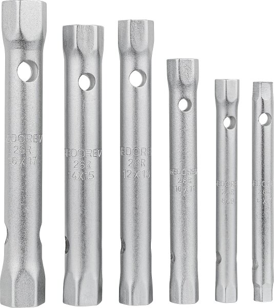 Doppel-Steckschlüssel-Satz Gedore 6-teilig, SW 6 - 17