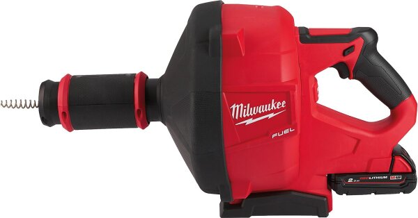 Akku-Rohrreiniger Milwaukee M18FDCPF10-201C, 18 V, 10 mm Spirale, mit 1 x 2,0 Ah Akku und Ladegerät