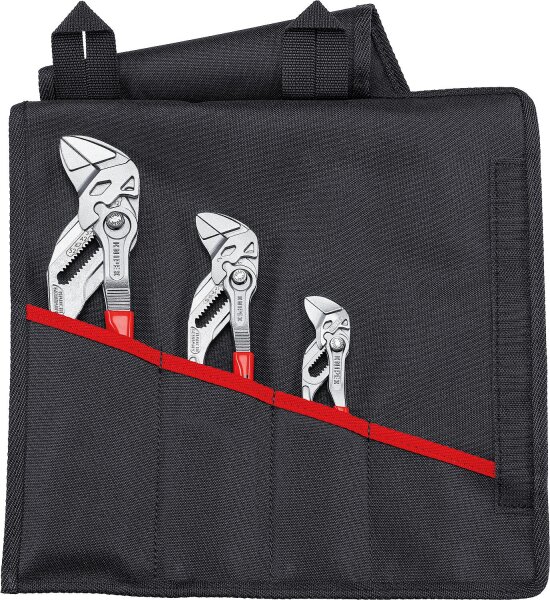 Zangenschlüssel-Satz KNIPEX 3-teilig bestehend aus Länge (mm): 125 - 250, mit Rolltasche