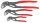 Wasserpumpenzangen-Satz KNIPEX Cobra®, 3-teilig, bestehend aus Länge (mm): 125 - 250 in Rolltasche