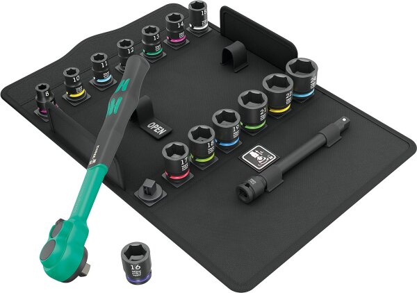 Steckschlüsselsatz WERA Zyklop Comfort 16-teilig 3/8"