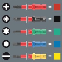 VDE-Wechselklingen-Set WERA Kraftform Kompakt VDE 16 extra slim 1 Tool Finder mit Bithalter, 16-teilig