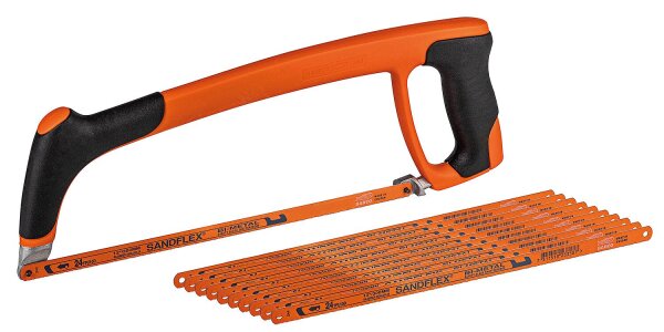 Metallsägebogen Bahco mit 10x Sägeblätter