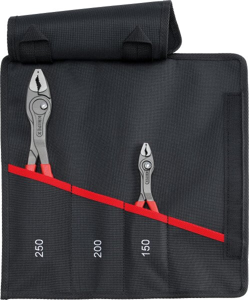 Frontgreifzangen-Satz KNIPEX® TwinGrip 2-teilig, inkl. Rolltasche