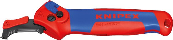 Abmantelungsmesser KNIPEX® mit Gleitschuh und Ratschenfunktion