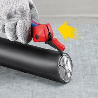 Abmantelungsmesser KNIPEX® mit Gleitschuh und Ratschenfunktion