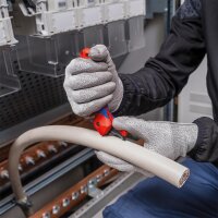 Abmantelungsmesser KNIPEX® mit Gleitschuh und Ratschenfunktion