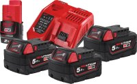Akku-Set Milwaukee M18 HNRG-503 12V mit 1x 2,0 Ah Akku...