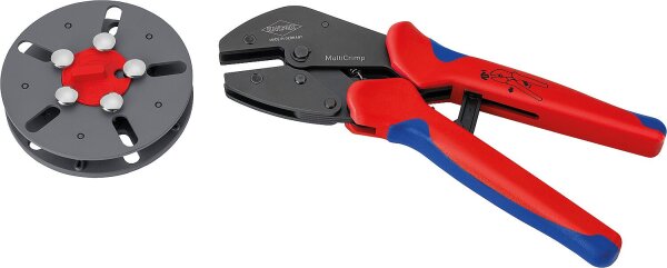 Crimpzange KNIPEX® MultiCrimp® mit leerem Wechselmagazin